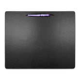 Black Leatherette Conference Pad with Pen Well, 17 x 14